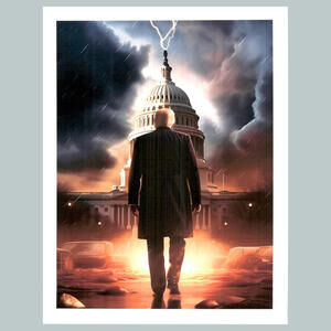 #0296  Trump Eye Of Storm 4x6 Version Glossy Photo Fast Ship